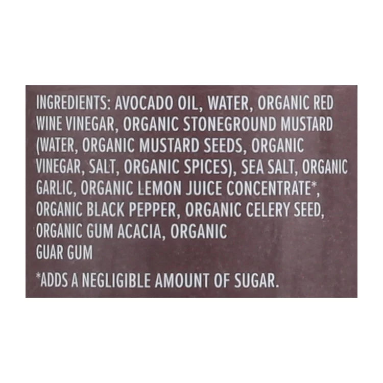 Avocado Oil Vinegar Dressing 8 oz Pack of 6 V834