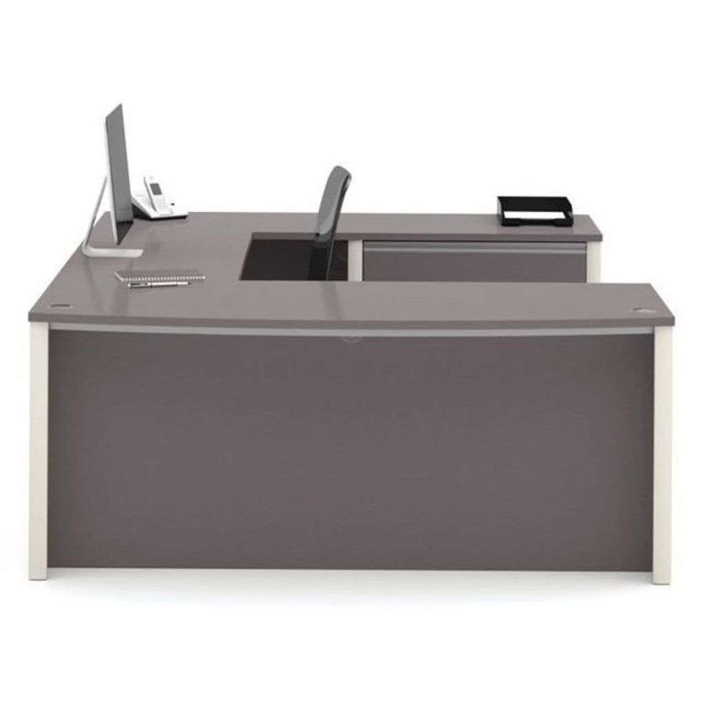 Slate Gray U-Shaped Home Office Set O596