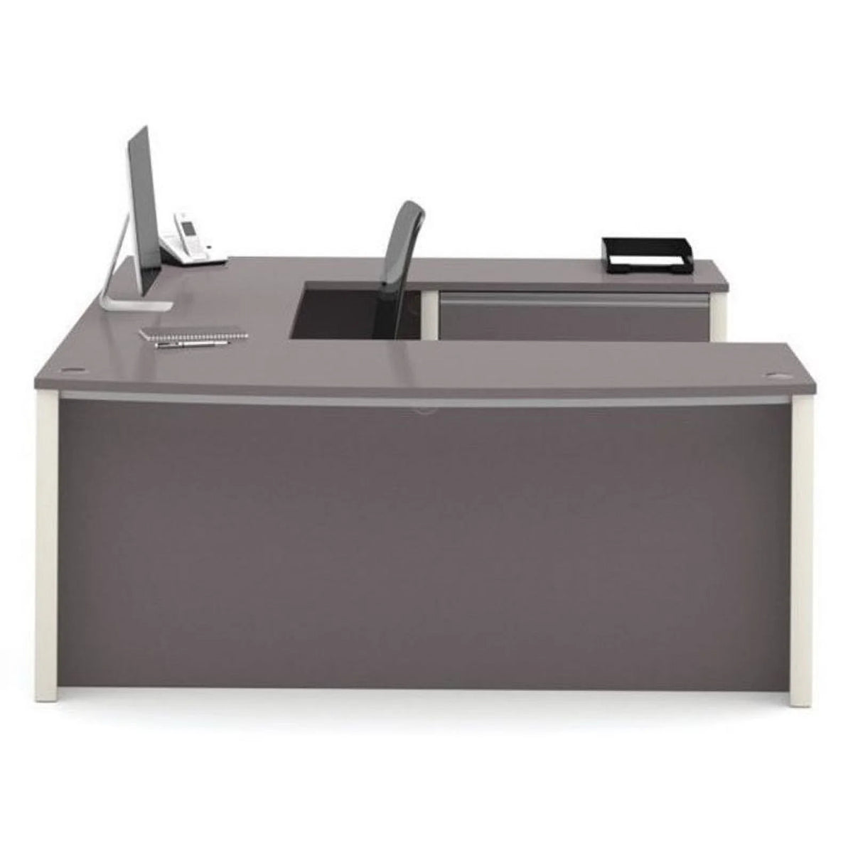 Slate Gray U-Shaped Home Office Set O596