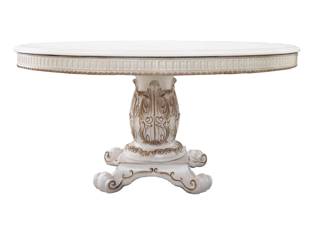 Wooden Round Dining Table with Pedestal Q363796