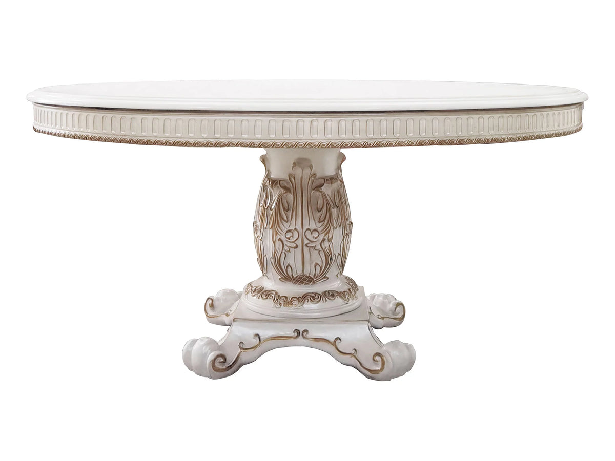 Wooden Round Dining Table with Pedestal Q363796