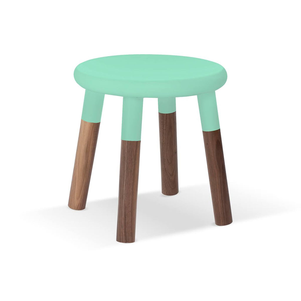 Kids Chair Set of 2 Walnut Deep Blue E188494