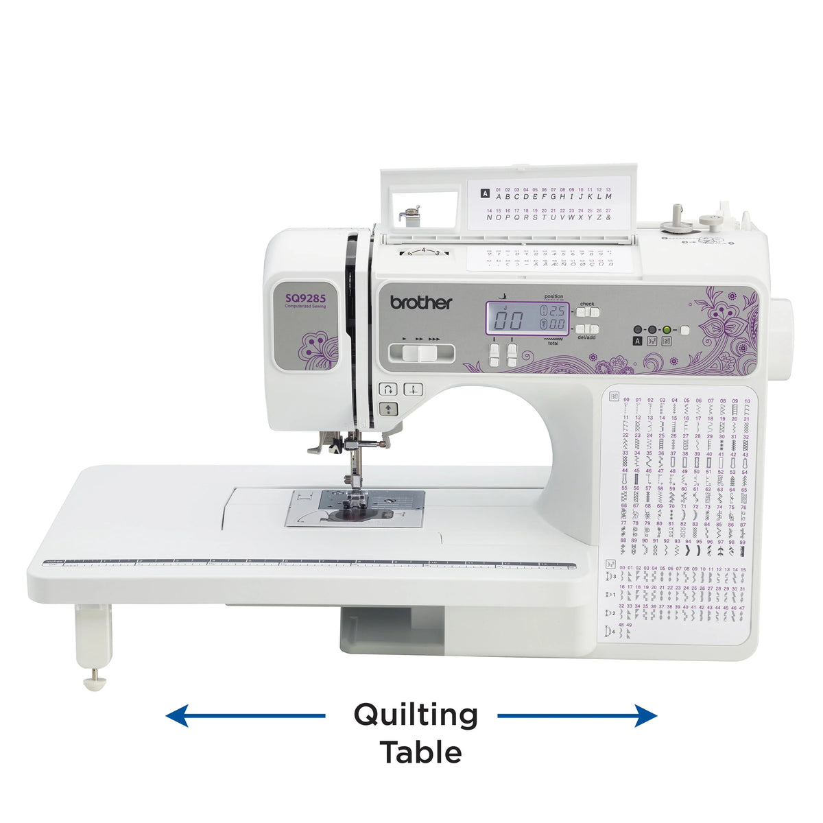 Computerized Sewing and Quilting Machine with Wide Table H4605