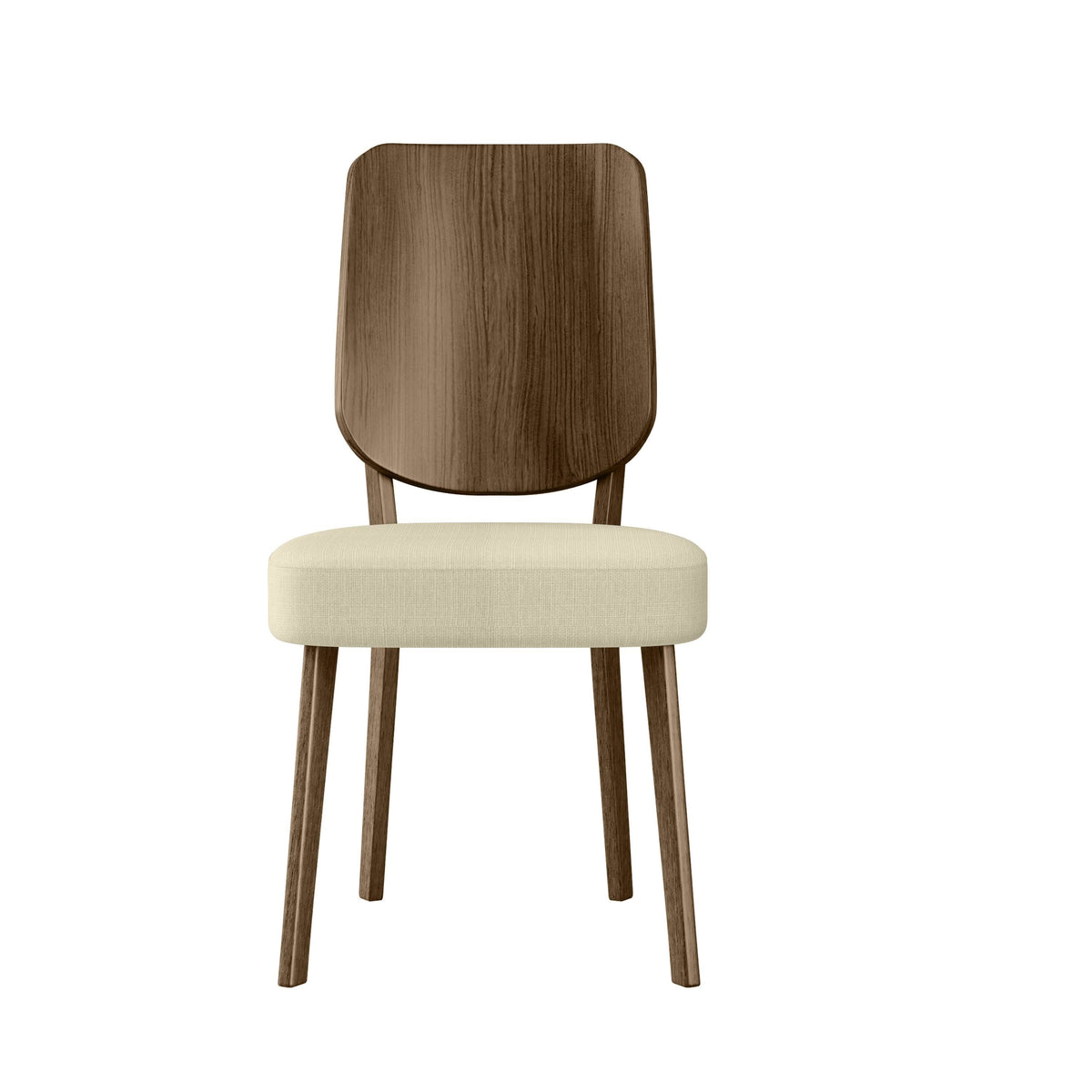 Oatmeal Linen Armless Side Chairs Set of 2 A971785