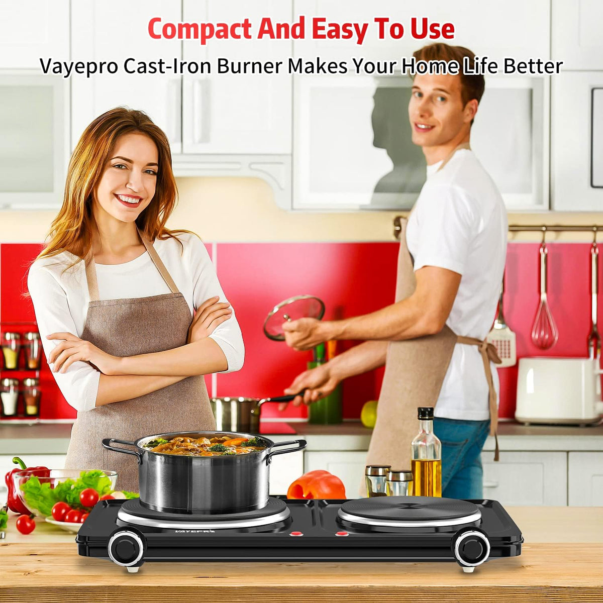 1800W Portable Double Electric Hot Plate G134
