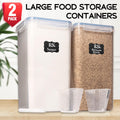 8.5L/287Oz Extra Large Airtight Food Storage Containers, 2 PACK with Lids N18307