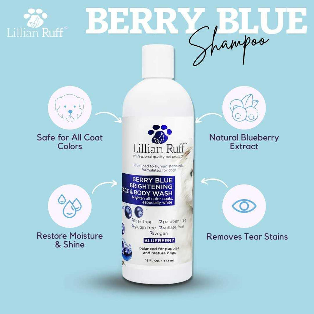 Berry Blue Brightening Face and Body Wash for Dogs and Cats O839