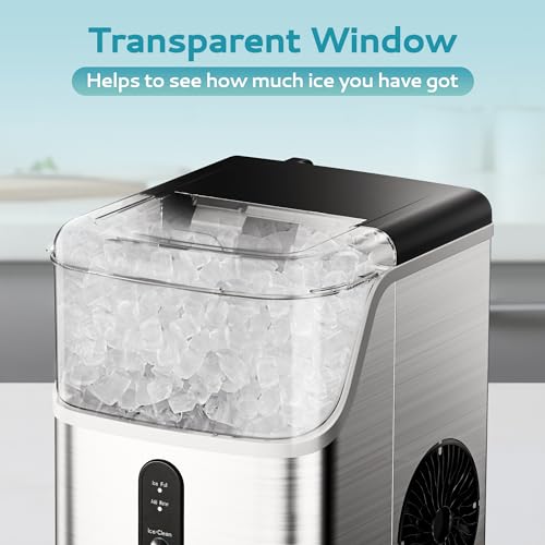 Countertop Nugget Ice Maker with Ice Scoop & Basket C121
