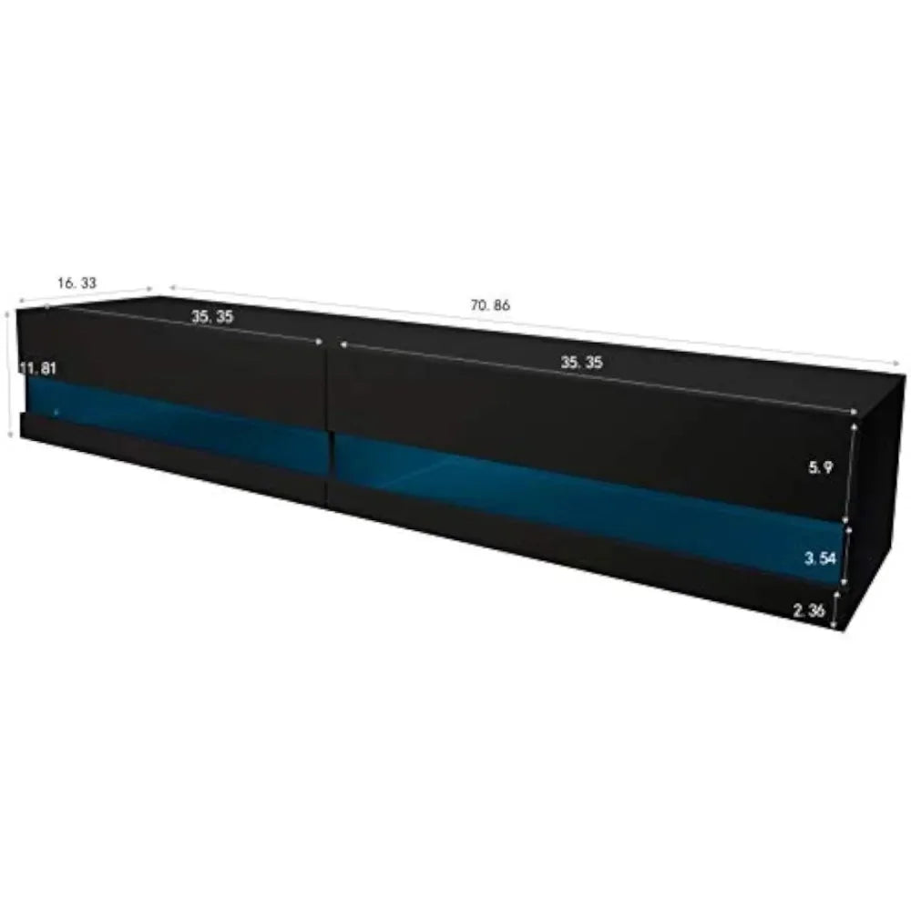 71-Inch Mounted Floating TV Stand Wall Cabinet Fits TVs Up to 80 Inches Z455