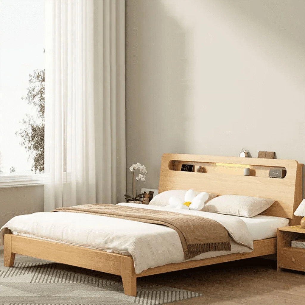 King Wood Storage Bed D745263