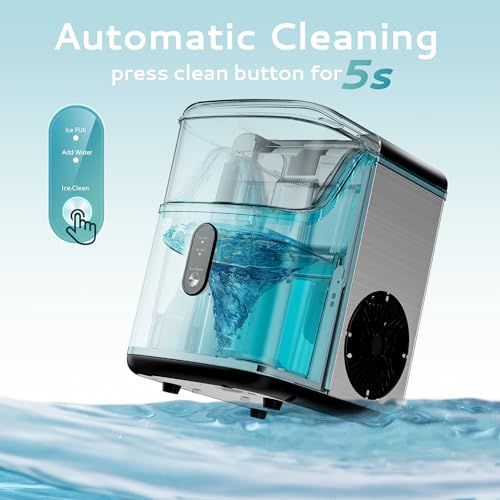 Countertop Nugget Ice Maker with Ice Scoop & Basket C121