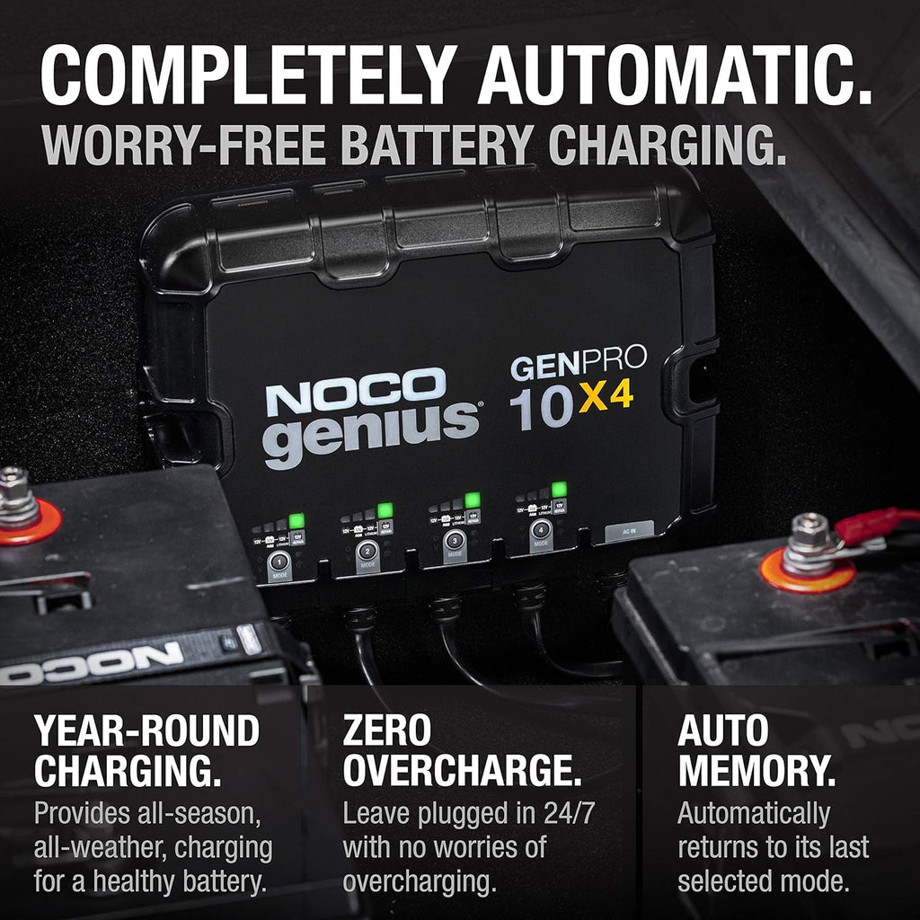 4-Bank 40-Amp Fully-Automatic Smart Marine Charger V783962