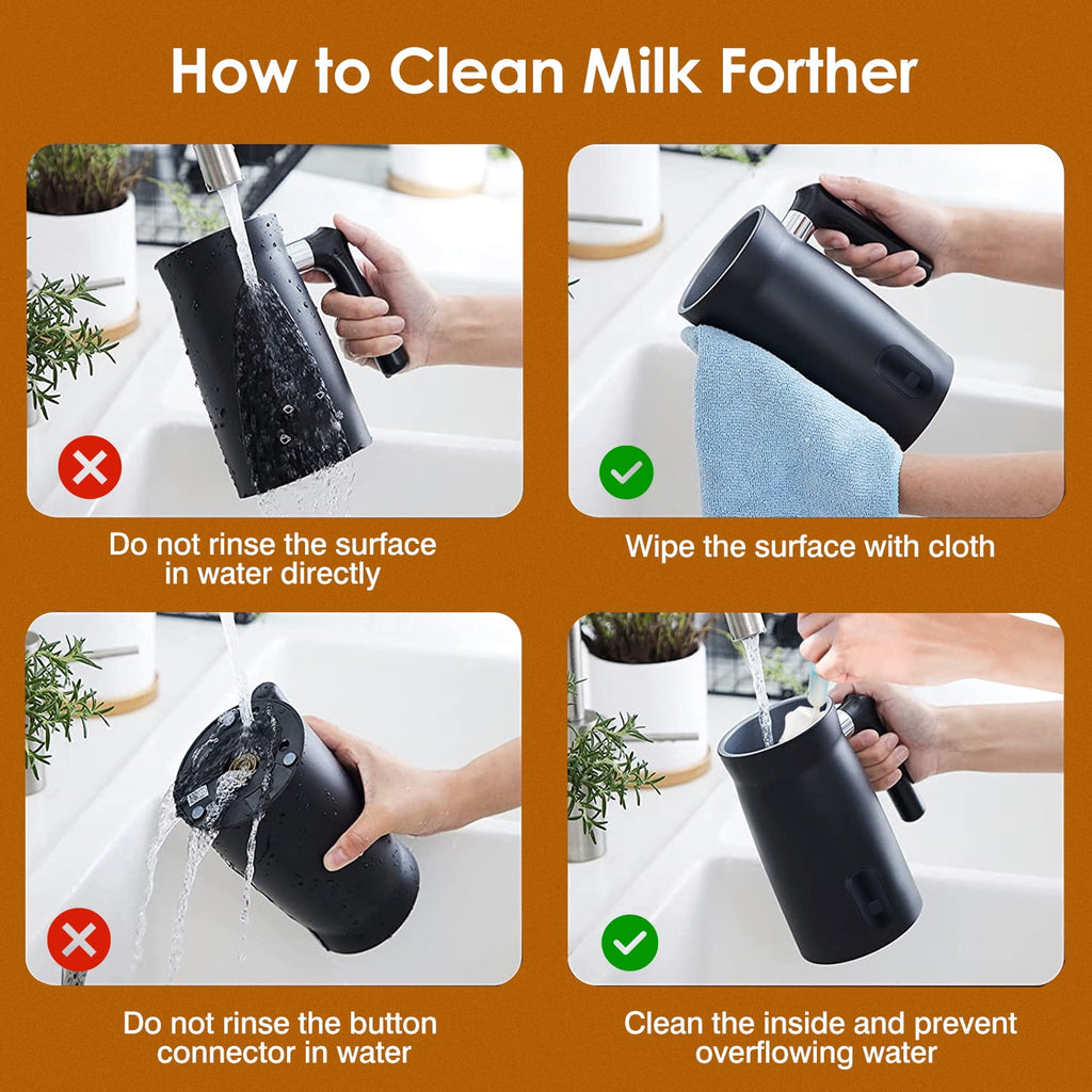 4 in1 Stainless Steel Electric Milk Frother O4893
