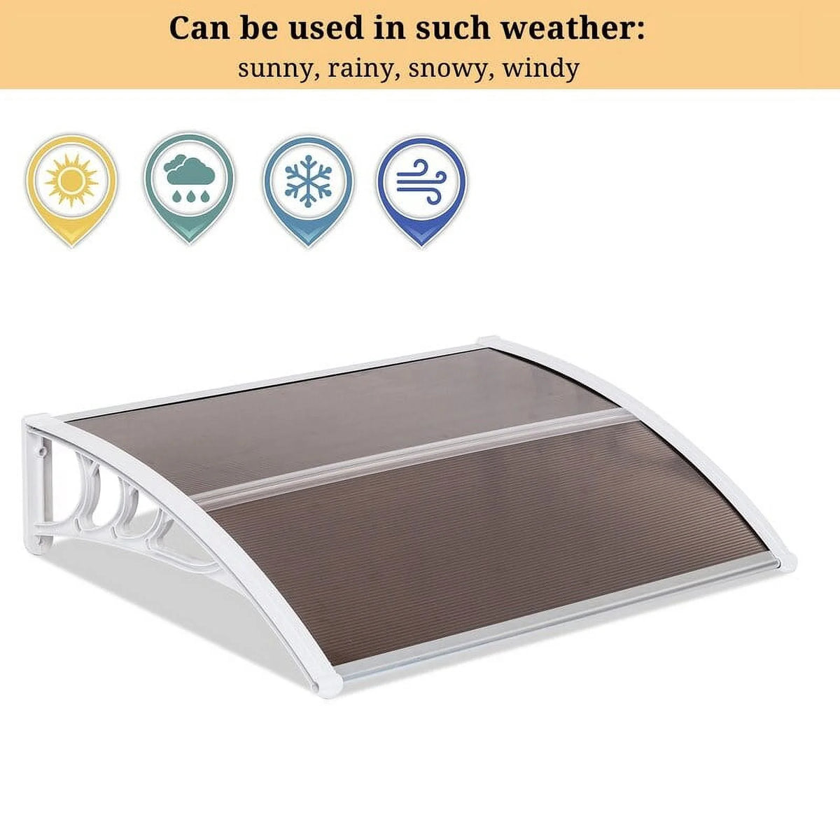 Transparent-Board Rain Awning P483