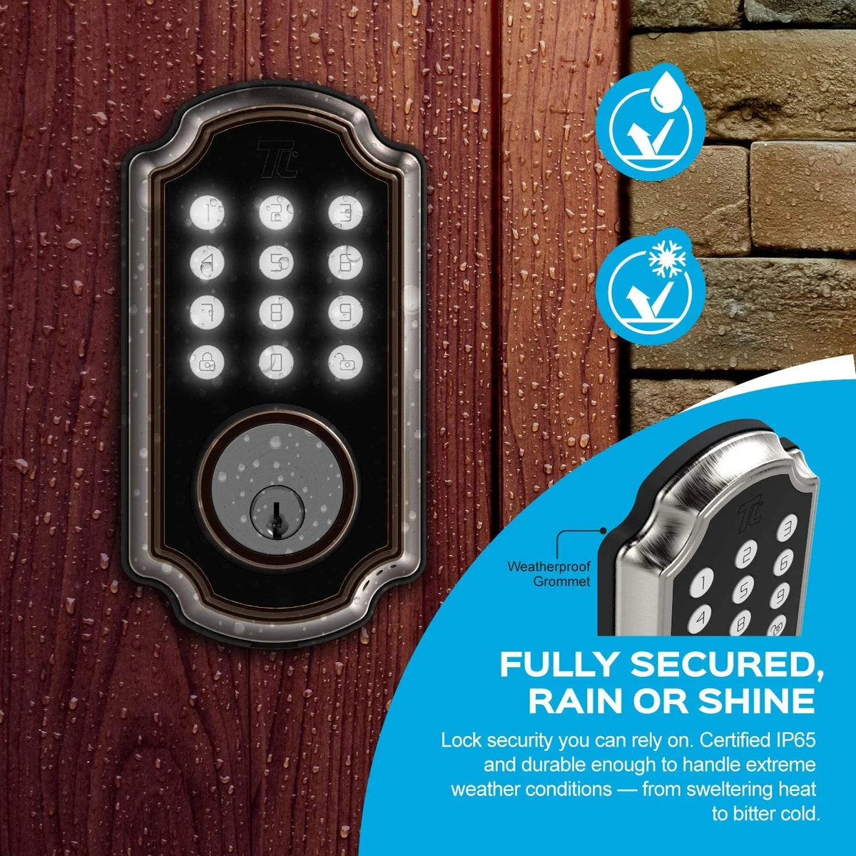 Smart Lock with Keypad Digital Deadbolt I8144