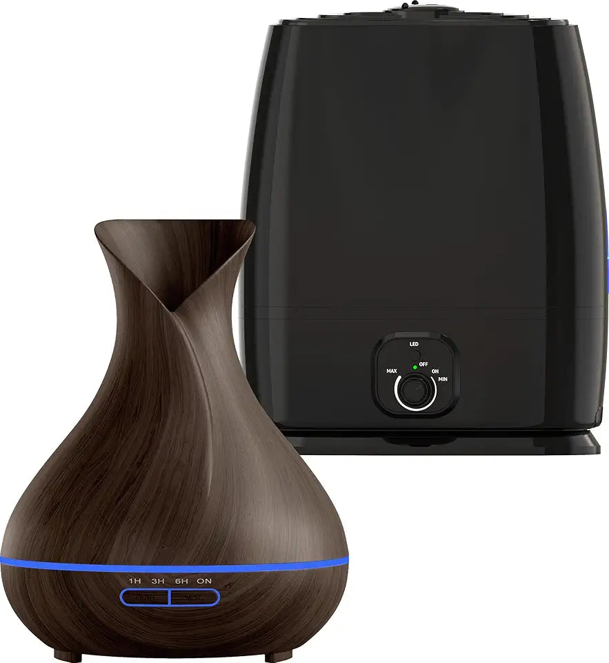 Black Humidifier & Essential Oil Diffuser L5526