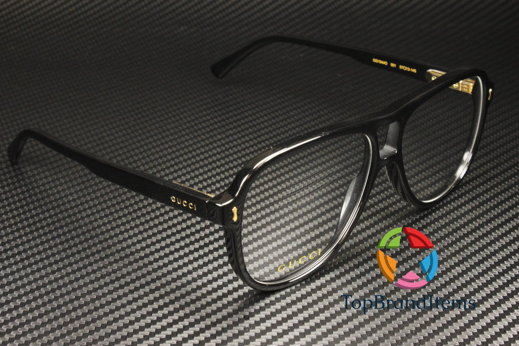 Black 57 mm Men's Eyeglasses M1517