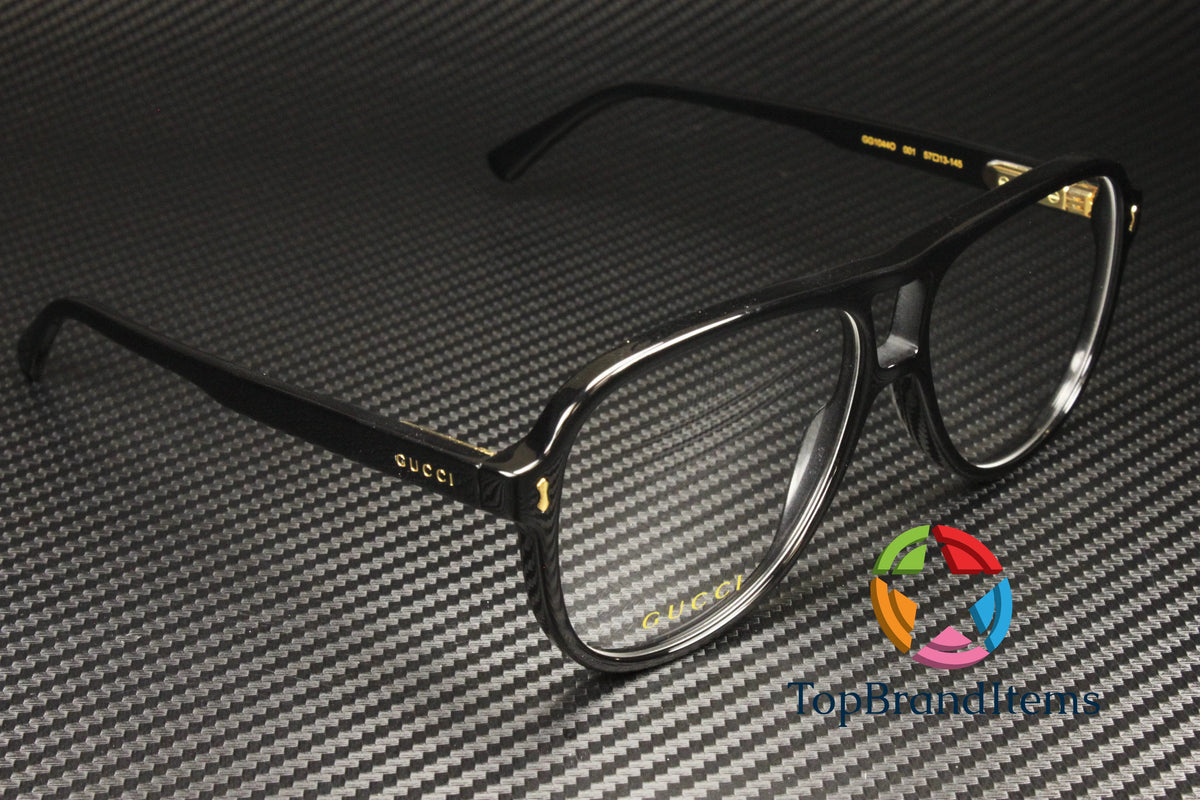Black 57 mm Men's Eyeglasses M1517