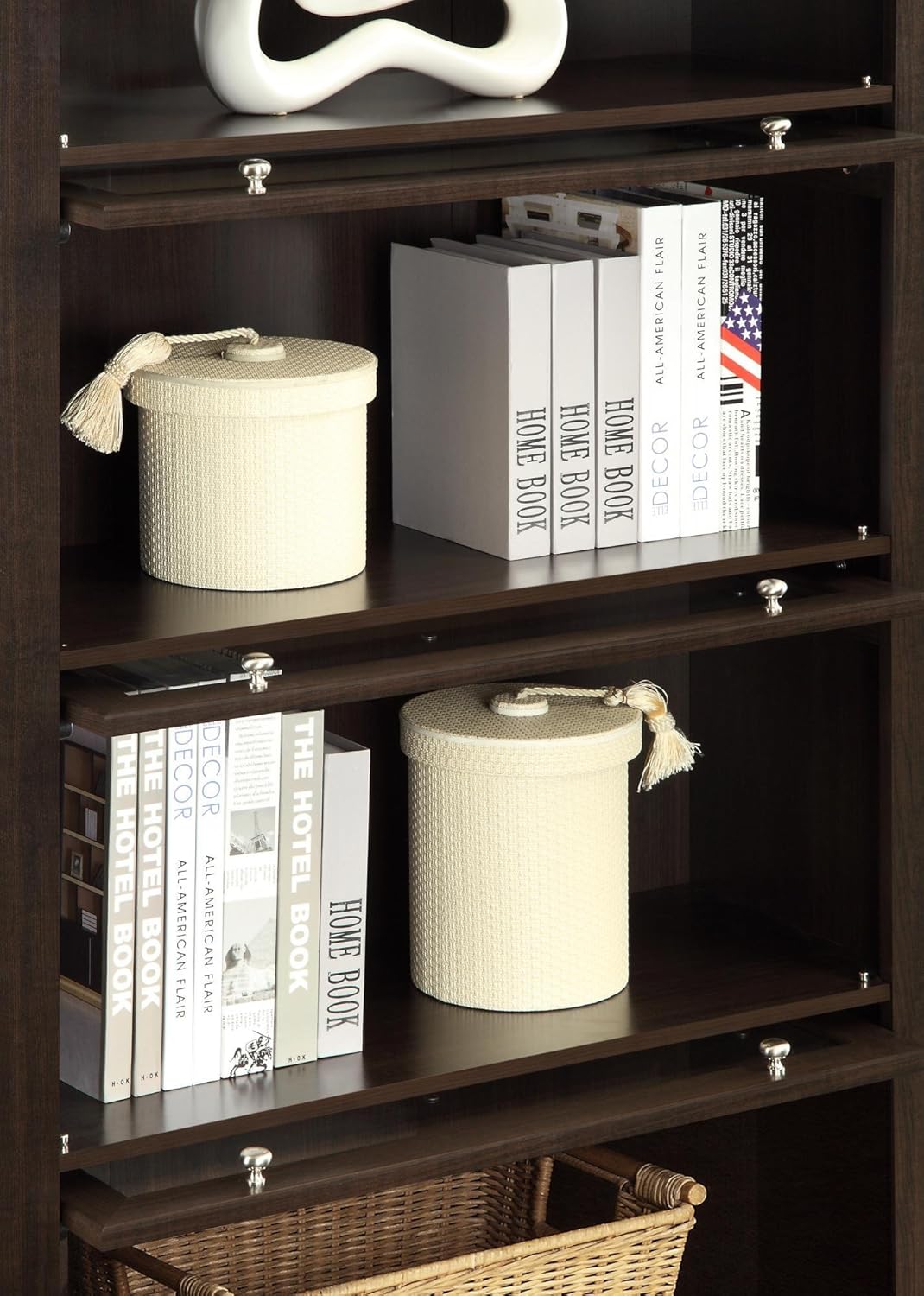 Espresso 4 Shelf Barrister Bookcase L53736