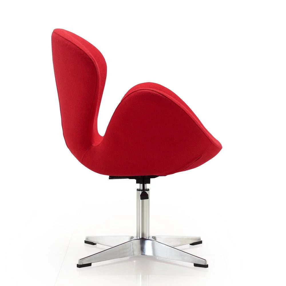 Wool Blend Adjustable Swivel Chair Set of 2 H32572