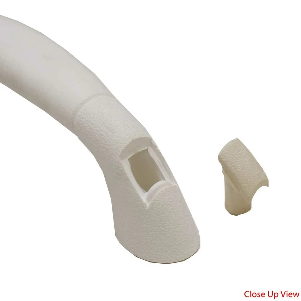 White Textured Vinyl Boat Grab Handle Rail U311349