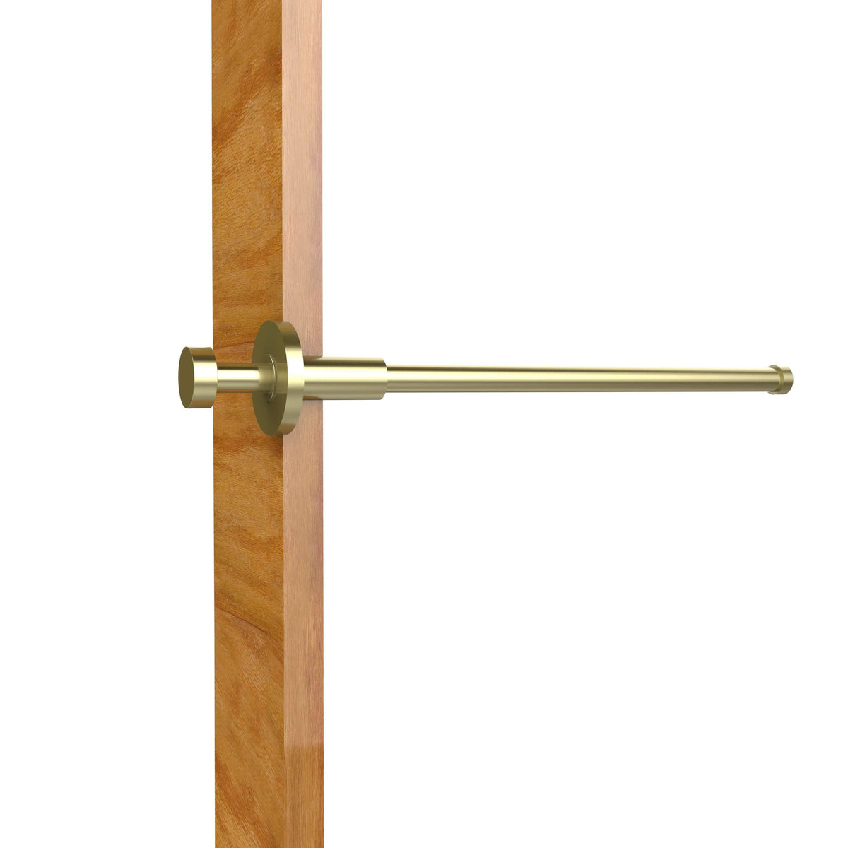 Satin Brass Retractable Pullout Garment Rod R729346