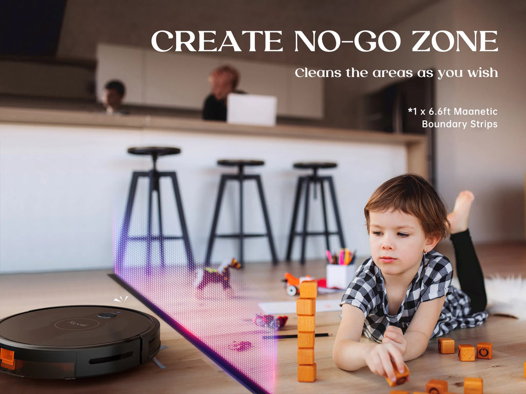 Robot Vacuum Cleaner with Mapping Technology, 2600Pa, 150 mins Runtime, Ultra-Slim T30317