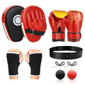 4-in-1 Kids Boxing Gloves and Punching Mitts Set with Hand Wraps V26068