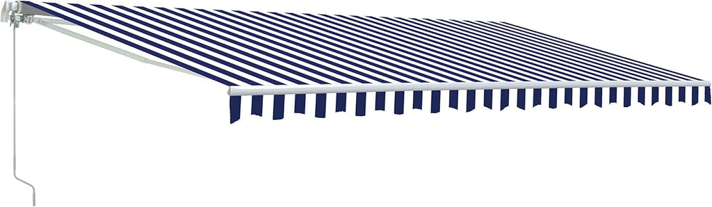 Brown 13 x 10 Feet Retractable Patio Awning Q960486