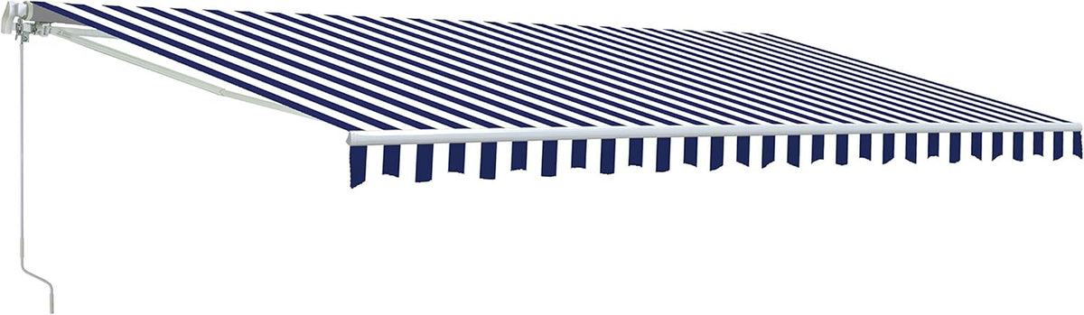 Brown 13 x 10 Feet Retractable Patio Awning Q960486