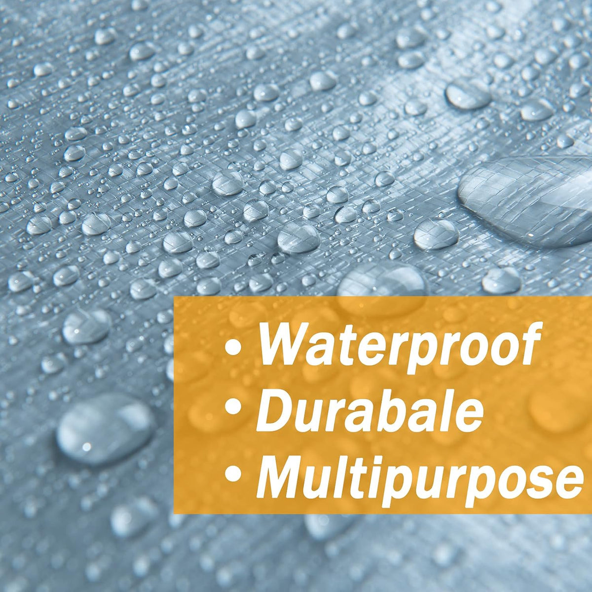 18x24 Heavy Duty Waterproof Polyethylene Tarp Pack of 2 O607414