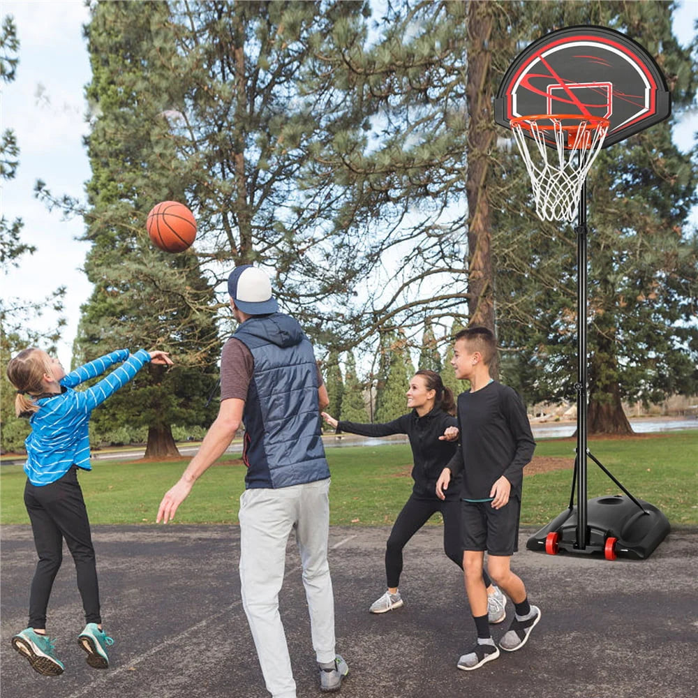 7 to 9 Ft Portable Basketball System Hoop Y5126