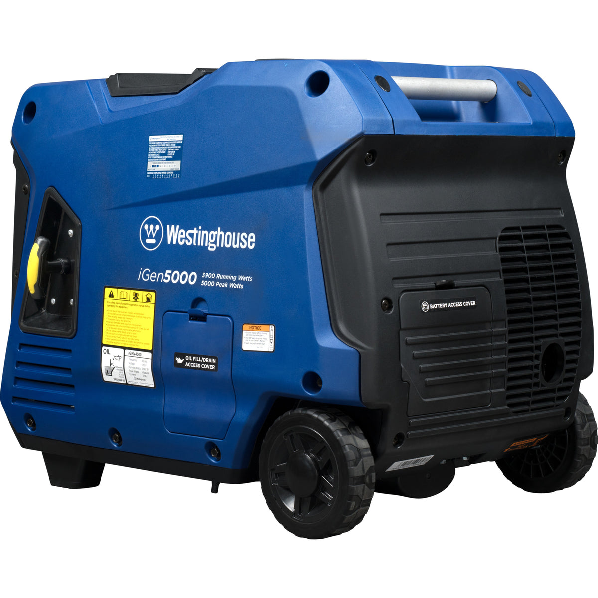 5000 Peak Watt Gas Powered Portable Inverter Generator with Electric Start T854