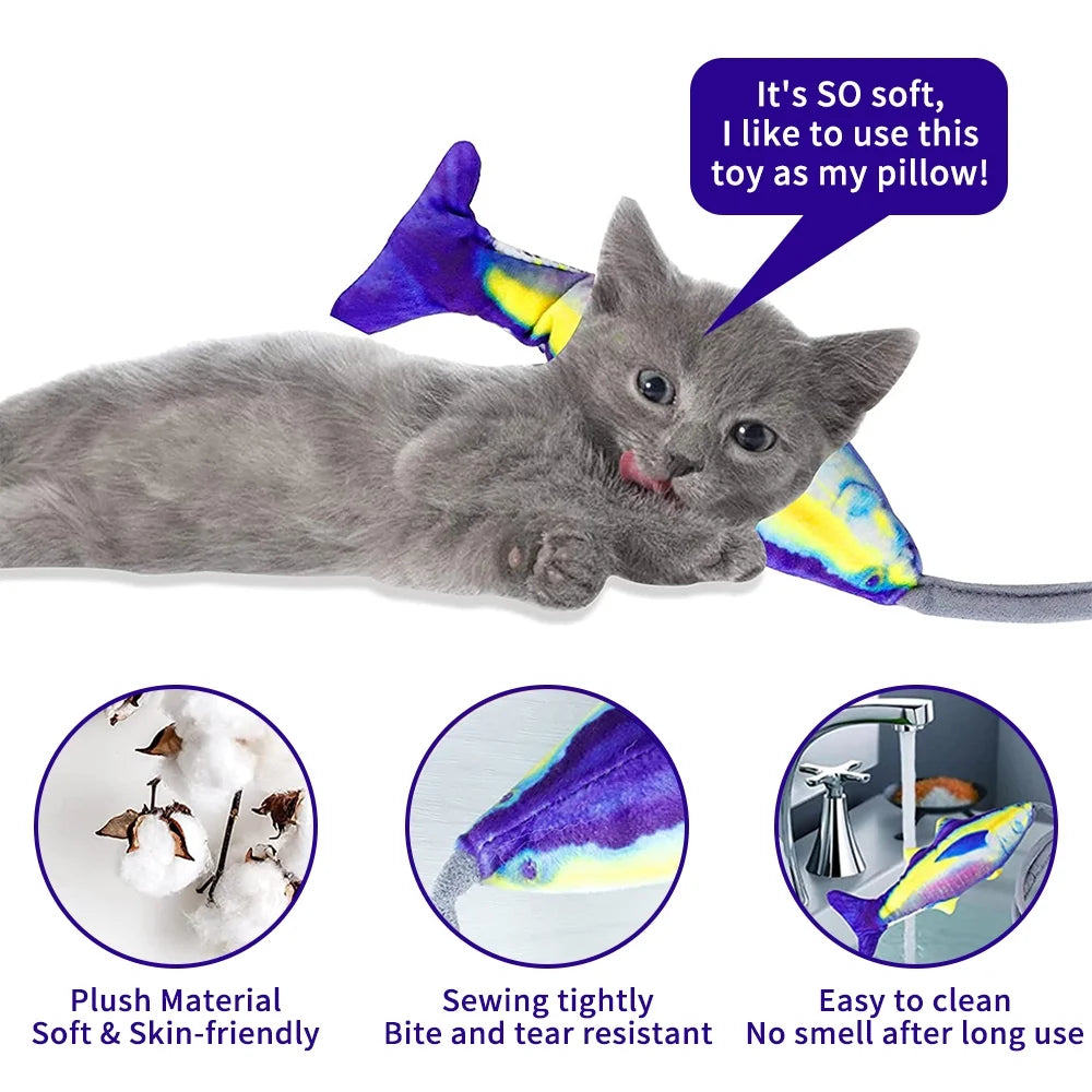 Wiggle Fish Catnip Plush Cat Toy J1810