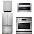 36 Electric Range, Microwave, Refrigerator, Dishwasher N587