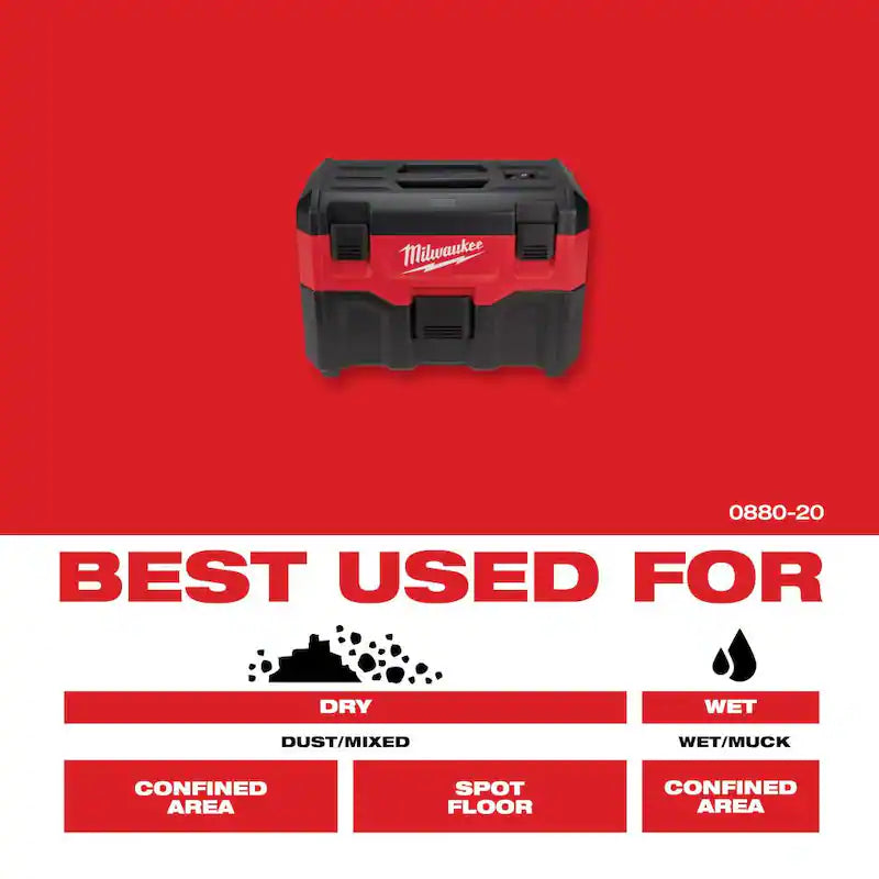 18-Volt Lithium-Ion Brushless Cordless 1/2 in. Compact Drill/Driver Kit with 2 Gal. Cordless Wet/Dry Vacuum Z930