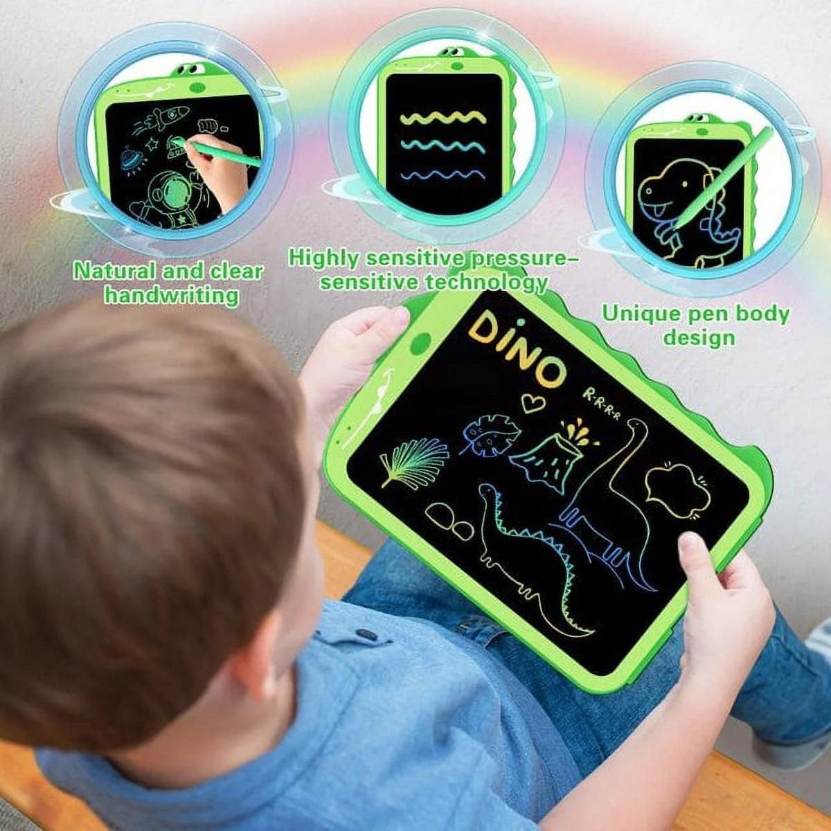 LCD Writing Tablet Drawing Board Dinosaur Toys V180