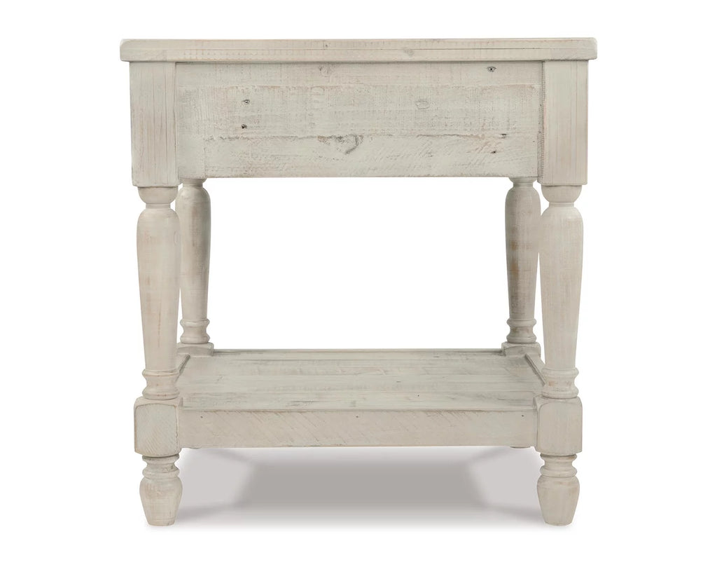 Whitewash End Table D844