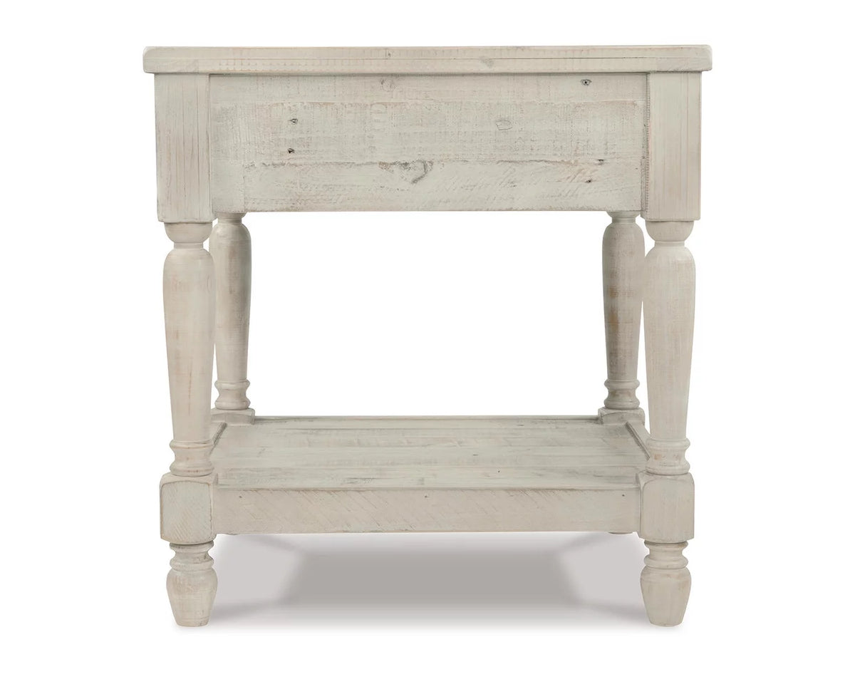 Whitewash End Table D844