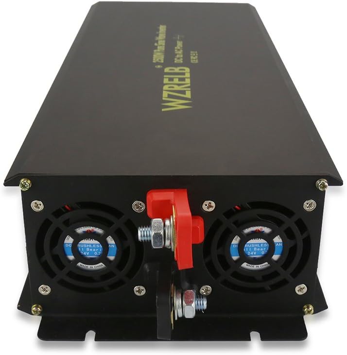 2500W Pure Sine Wave Power Inverter 12V 120V DC AC Converter Y192