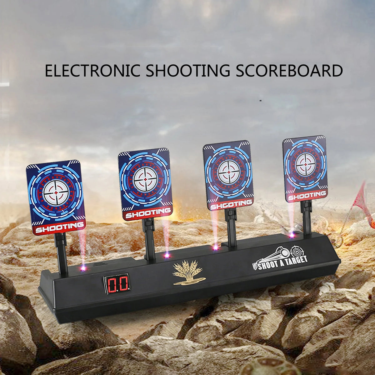 4 Targets LED Light Shooting Targets with Auto Reset L508