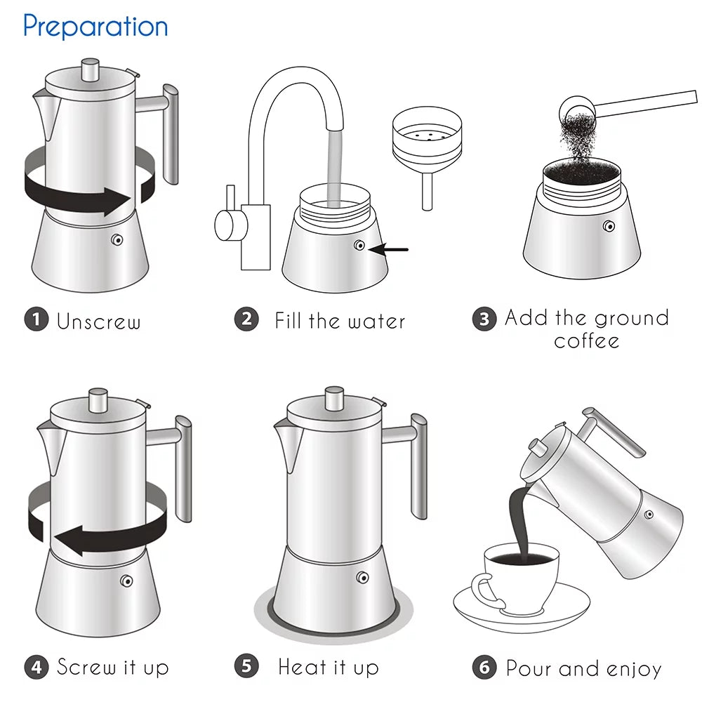 12 Cup Stainless Steel Stovetop Espresso Maker O667445