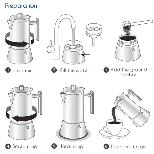 12 Cup Stainless Steel Stovetop Espresso Maker O667445