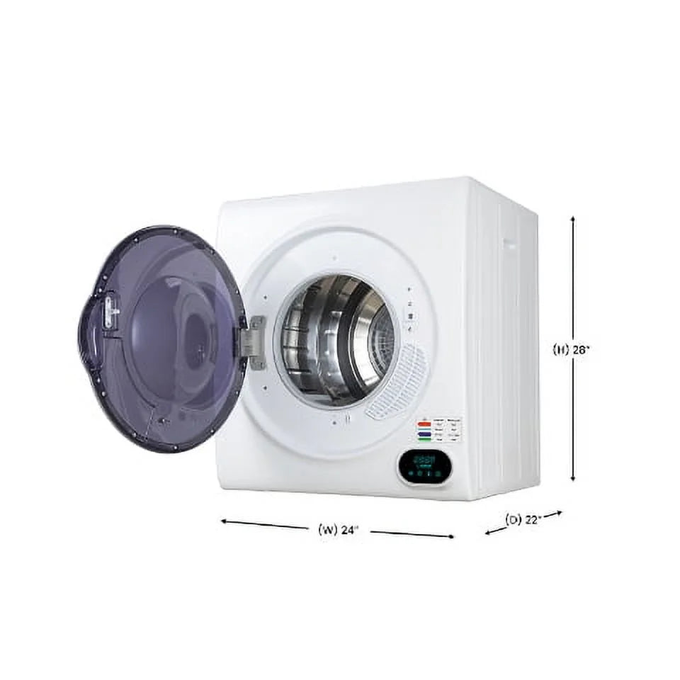 3.5 cu.ft. Compact Digital Vented Sensor Dryer in White Q387081