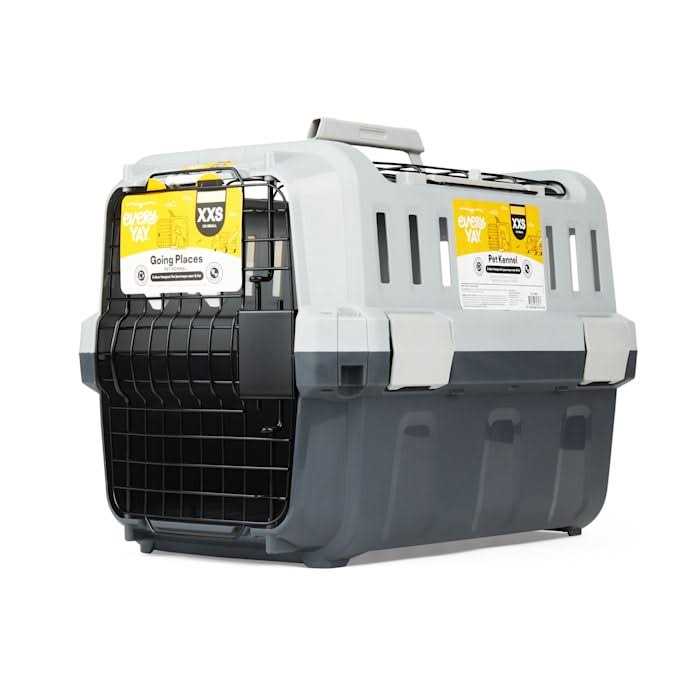 Grey 2-Door Pet Kennel Z699486