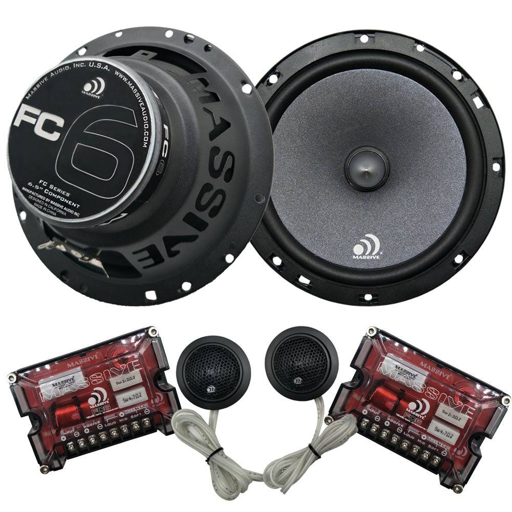 6.5 inch 200 Watts Max Component Car Speaker System W68024