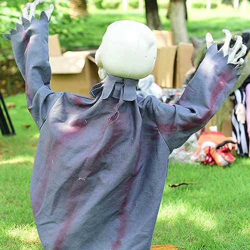 Animated Halloween Decoration 23inch Beige E5134