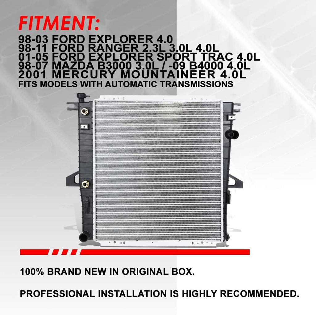 1-Row Cooling Radiator Aluminum Core K96181