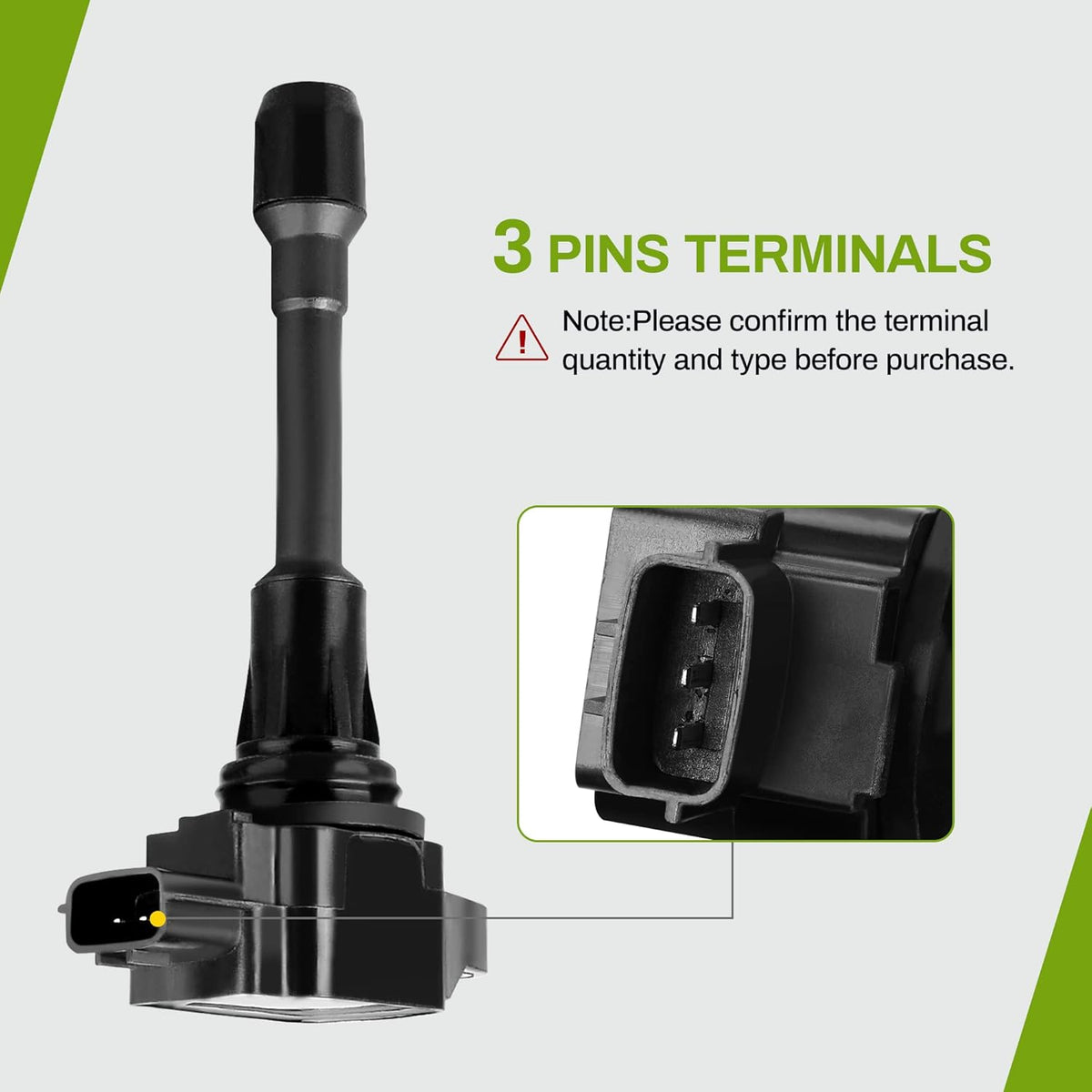 Ignition Coils 4-Pack Compatible with 2007-2018 Versa Sentra Rogue Urvan Pathfinder NV200 NV350 - 2014-2015 Infiniti QX60 - L4 1.6L 1.8L 2.0L 2.5L Pack of 2 A74822