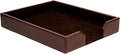 Dark Brown Bonded Leather Letter Tray Pack of 2 J95371